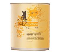 catz finefood N° 7 - Comida para Gatos húmeda de Ternera y Ternera refinada con Albaricoque y piña, 6 latas de 800 g