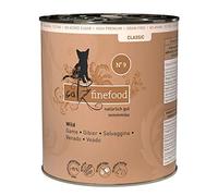 catz finefood N° 9 Wild Feinkost Comida para Gatos húmeda, refinada con Patata y arándano, 6 latas de 800 g