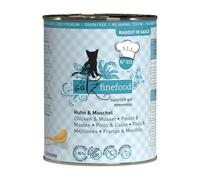 catz finefood Ragout N° 613 - Comida húmeda para Gatos con Pollo y Concha para Gatos, en Salsa sin Cereales y azúcar, con Alto Contenido de Carne, 6 latas de 380 g