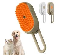 Catzcomfort Brush, Catz Comfort Steam Pet Brush with Spray Function, Catz Comfort Cat Spray Grooming Brush, 3 In1 Cat Self-Cleaning Steamy Brush for Cats Dogs (Brown*1pc)