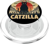 Catzilla Cat Japanese Art Funny Cat Gifts For Men Women Kid PopSockets PopGrip para MagSafe