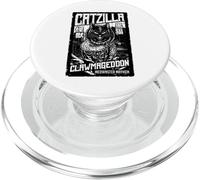 Catzilla Vintage Japonés Cat Lover Monster Movie Poster PopSockets PopGrip para MagSafe