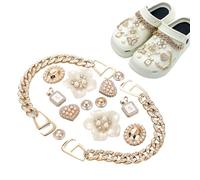 CATZUM 28 Unidades Adornos de Zapatos, Encantos Cristal, Clog Adornos, Zapatos Diamantes Cristal, DIY Diamantes Hebillas Decorativas, Pines para Crocs, Charms Crocs, Crocs Jibbitz, Accesorios Crocs
