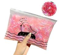 Caucho 1000 paquetes de moda elásticos coloridos para el cabello, cinta desechable/accesorios para el cabello para niños, accesorios para el cabello (F, talla única)