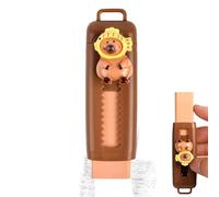 Caucho con ruedas en el cerdo para disparar un diseño animal insistencia para niños-guardianes de goma para lápices, caucho capybara-radi