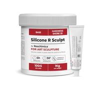 Caucho de silicona en pasta para escultores R SCULPT, Fácil y práctico de usar, Para aplicaciones verticales grandes y pequeñas, Maquetistas DIY, Bricolaje (1 kg)