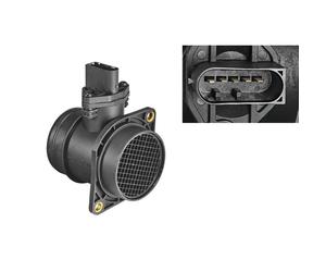 Caudalímetro 12V Heißfilmmassensensor 5-polig VALEO para U.a. BMW 3er