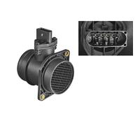 Caudalímetro 12V Heißfilmmassensensor 5-polig VALEO para U.a. VW Bora