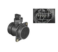 Caudalímetro 12V Heißfilmmassensensor 5-polig VALEO para U.a. VW Polo
