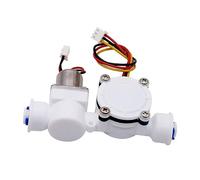 Caudalimetro Agua, Solenoide del medidor de flujo de agua, 1,8~5 V, rosca de 1/4", materiales de calidad, fácil instalación