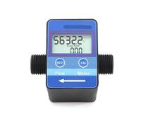 Caudalímetro de agua, Medidor De Flujo Ultrasónico, G1/2 G3/4 Pulgadas LCD Digital Agua Leche Aceite Sensor Totámetro Instrumentos Medición,Para tuberías, jardinería(G3/4)