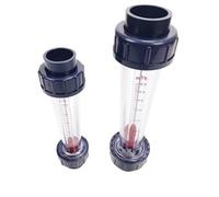 Caudalímetro de flotador de líquido for tuberías de plástico LZS-15/25/32/40/50/65 60 100 160 250 400 600 1000 LPH Medidor de caudal de agua Rotámetro(DN40 0.6-6m3 Per H,Female Thread)