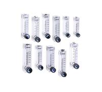 Caudalímetro de gas LZT-6T de 0,1 a 100 LPM, 10 a 500 ml/min, caudalímetro de aire, rotámetro de panel cuadrado hembra BSPT de 1/4"(4-40LPM)