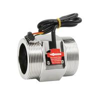 caudalímetro de líquidos, DN20 DN30 G1 G1/2 G1/4 G3/4 Sensor de medidor de flujo Rosca externa de 1 pulgada Medidor de flujo de turbina de acero inoxidable 304 Pulso NPN Hall Sensor de flujo de agua(D