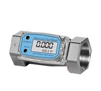 Caudalímetro de turbina de acero inoxidable, medidor digital de alta precisión, agua de metanol(Within 6 minutes)