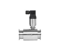 Caudalímetro de turbina de agua de acero inoxidable 304, sensor de caudal de líquido con conexión de abrazadera DN15-DN50, salida de 4-20 mA Lecturas precisas(DN40)
