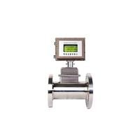 Caudalímetro de turbina de gas de alta precisión con pantalla digital inteligente de acero inoxidable for tuberías. Lecturas precisas(DN100)