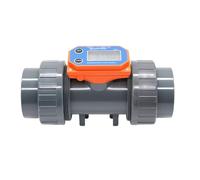 Caudalímetro digital con gran capacidad de flujo y pantalla clara para el tratamiento del agua en piscinas. Medición precisa del fluido