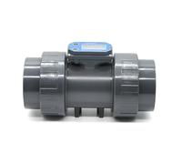 Caudalímetro Digital De Gran Capacidad Flujo Con Pantalla Clara Para Tratamientos Agua Piscinas Medición Precisa Líquidos Medición Grandes Flujos