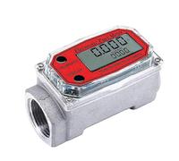 Caudalímetro digital de turbina de 132 pulgadas con pantalla LCD digital y contador NPT para medir el