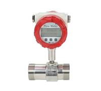 Caudalímetro digital for turbinas de agua con pantalla LCD, batería 24 V, conexión roscada acero inoxidable SS304(DN4)