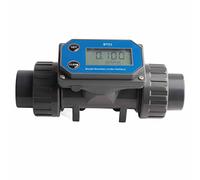 Caudalímetro Digital, Sensor de Flujo de Agua 10 - 150 L / min UPVC - Alta precisión ±2 % , Respuesta Sensible y totalizador acumulativo para riego agrícola