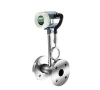 Caudalímetro electromagnético con pantalla LCD, sensor transmisor de 4-20 mA for vapor, gas, aire comprimido, gasolina y agua. Lecturas precisas(RS485 output,DN80 LCD)