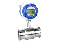 Caudalímetro electromagnético de aceite de 4-20 mA, RS485, caudalímetro digital de turbina for diésel, gasolina, leche Lecturas precisas(DN15)