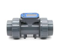 Caudalímetro electrónico de PVC adecuado para medición precisa de líquidos en sistemas de riego y purificación de agua con metanol