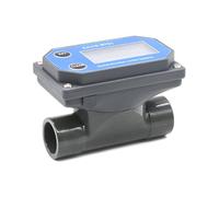 Caudalímetro electrónico de PVC adecuado para medición precisa de líquidos en sistemas de riego y purificación de agua con metanol, medición de caudales grandes