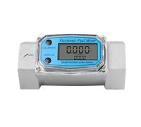 Caudalímetro electrónico de turbina aleación aluminio, sensor industrial portátil digital(DN20)