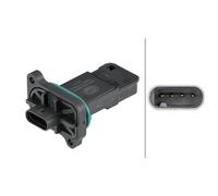 Caudalímetro Enroscado 4-polig HELLA Apto para entre Otros BMW 1er