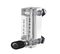 Caudalímetro hembra BSPT de 1/4" por minuto LZM-6T for gas, aire, líquido, agua, acrílico, rotámetro con válvula de control(2-20 LPM1)