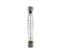 Caudalímetro líquido tipo tubo, 0..25-2.5 GPM y 1-9 LPM rotámetro de agua de alta precisión para análisis de la tasa de medio líquido, LZM-15G (rosca interna de 1/2 pulgada)