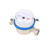Caudalímetro, Medidor De Agua De 15mm Y 1/2 ", Medidor De Agua Fría De Plástico For Jardín Y Hogar, Herramientas De Medición De Mesa Seca De Agua Individual