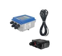 Caudalímetro, Medidor de flujo ultrasónico de pared con abrazadera, medidor de flujo de líquido digital no invasivo, RS485, 4-20 mA, for tuberías Para agua, diésel y gasóleo(High Temp M probe)