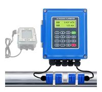 Caudalímetro portátil con abrazadera,caudalímetro ultrasónico digital,caudalímetro ultrasónico digital de montaje en pared para líquidos,para diámetros de tubería de DN15 a 6000 mm(DN50-700)
