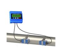 Caudalímetro ultrasónico de líquido de tipo dividido con fuente de alimentación externa de 8-36 V CC, sensor de caudal digital con abrazadera for tuberías de cobre/PVC. Alta sensibilidad, bajo error(H