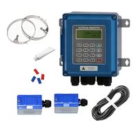 Caudalímetro ultrasónico DN15-6000 mm & medidor mural digital de flujo con TM-1 y TS-2 sensores IP68, LCD retroiluminada, disipación térmica, para agua, agua de mar(SD No,DN300-6000)