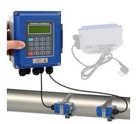 Caudalímetro ultrasónico, medidor de control de flujo de agua líquida de -30~160 ℃, contador de caudal con sensor ultrasónico de abrazadera para tuberías de tamaño DN50~DN6000mm(DN50-700)