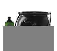 Cauldron Bowl, Halloween Party Decorations, 11.81x11.81x6.69 Inches Glowing Witch Centerpiece, Spooky Outdoor Indoor Lighting, Reusable Display Accent Bowl for Home Kitchen Table Use