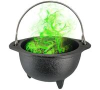 Cauldron de Hierro Fundido con Mango Halloween 5.5x2.8 Pulgadas Vela Decorativa Incienso Burning Witchcraft Cauldron Pot