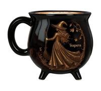 Cauldron Mug - 1 x Witch Cat Cups | Potion Themed Water Cup | Decorative Novelty Cauldron Mug | Versatile Tea Coffee Dinnerware For Halloween Women Friends Sisters Kitchen Family Gathering Home