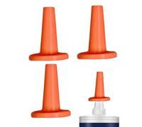 Caulk Çap - 3D Printed Orange Glue Nozzle Protective Covers | Leak-Proof Caulk Tip Plugs for Home, Workshop, and Garage | Finishing Tool Accessory for Sealing and Preserving Open Tubes