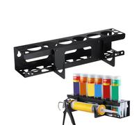 Caulk Tube Holder Rack, Wall Mounted Organizer, Heavy Duty Storage Design, Easy Access Tube Slot, Durable Steel Construction, Perfect for Handymen Renovators Home Garage Workshop, 1000g Steel