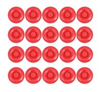 Caulk Tube, Sealing Tips Covers, 20 Pieces Leakproof Airtight Closure Flexible Reusable Easy Fit Waterproof, Latex Seal Caps for Hoe Work RV Vehicle, 1.97 Inches, Red