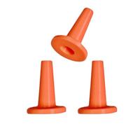 Caulk Tube Tip Covers - 3 Pieces Leak Protectors Plugs | Nozzle Covers | 3D Printed Material Orange Reusable Seal For Home Workshop Garage Basement Construction Beginner Professional