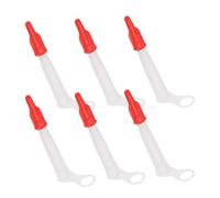 Caulking Nozzle Tips, 6X Caulking Nozzle Applicator Set, Finishing Tube Sealer Nozzles, End Caps, Tube Nozzle Tips for Bathroom 4.09x0.51 Inches Tiles and Home Projects