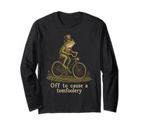 Causar Una Rana Tomfoolery Ciclismo Divertido Manga Larga