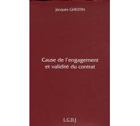 Cause de l'engagement et validité du contrat